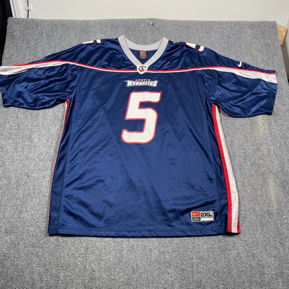 Austin Texas Wranglers AFL NFL Nike Football #5 Longhorns Jersey‎ 2XL